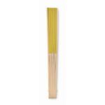 MP3420730 abanico de bambu amarillo papel 3