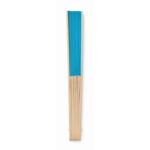 MP3420750 abanico de bambu azul turquesa papel 3