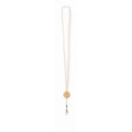 MP3420800 lanyard algodon con mosqueton beige algodon 1