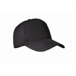 MP3420810 gorra beisbol rpet 5 pan negro rpet 1