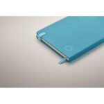 MP3420980 libreta rayado pu reciclado a5 azul turquesa papel 5