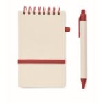 MP3421040 libreta de carton reciclado a6 rojo papel 6