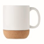 MP3421090 taza ceramica corcho 300 ml blanco gres 2