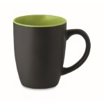 MP3421140 taza ceramica bicolor 290 ml verde lima gres 1