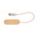 MP3421250 hub usb de 3 puertos natural bambu 4