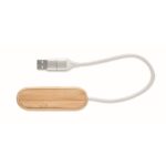 MP3421250 hub usb de 3 puertos natural bambu 5