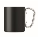 MP3421680 taza metalica doble 300 ml negro acero inoxidable 3