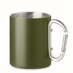 MP3421710 taza metalica doble 300 ml verde bosque acero inoxidable 1