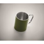 MP3421710 taza metalica doble 300 ml verde bosque acero inoxidable 2
