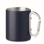 MP3421720 taza metalica doble 300 ml azul marino acero inoxidable 1