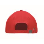 MP3421760 gorra beisbol 5 pan rojo algodon 3