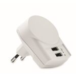MP3422000 cargador usb skross euro 2xa blanco policarbonato 1