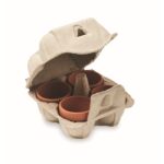 MP3422020 kit de cultivo en huevera beige papel 2