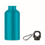 MP3424380 botella aluminio 400 ml azul turquesa aluminio 2