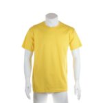 MPG114103 camiseta adulto color amarillo 100 algodon ring spun single jersey 150 g m2 3
