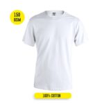 MPG114327 camiseta adulto blanca keya blanco 100 algodon ring spun single jersey 150 g m2 5