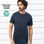MPG114863 camiseta adulto azul 60 algodon reciclado single jersey 40 poliester rpet 150 g m2 2