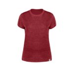 MPG114870 camiseta mujer rojo 60 algodon reciclado single jersey 40 poliester rpet 150 g m2 1