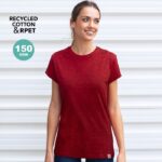 MPG114870 camiseta mujer rojo 60 algodon reciclado single jersey 40 poliester rpet 150 g m2 2