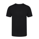 MPG114885 camiseta adulto color negro 100 algodon ring spun single jersey 160 g m2 1