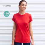 MPG114900 camiseta mujer color verde 100 algodon ring spun single jersey 160 g m2 2