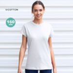MPG115009 camiseta mujer blanca blanco 100 algodon ring spun single jersey 160 g m2 2
