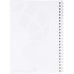 MPG115049 libreta a5 con espiral y cubierta de pp blanco papel 80 gm2 plastico pp carton 280 gm2 3