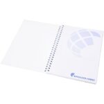 MPG115049 libreta a5 con espiral y cubierta de pp blanco papel 80 gm2 plastico pp carton 280 gm2 4