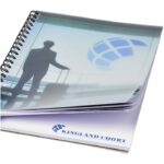 MPG115050 libreta a5 con espiral y cubierta de pp blanco papel 80 gm2 plastico pp carton 280 gm2 4