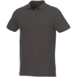 MPG115066 polo de manga corta de material reciclado organico para hombre gris punto pique 70 algodon 1