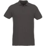 MPG115066 polo de manga corta de material reciclado organico para hombre gris punto pique 70 algodon 2