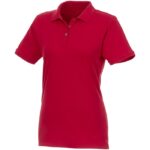 MPG115069 polo de manga corta de material reciclado organico para mujer rojo punto pique 70 algodon 1