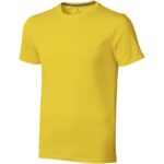 MPG115074 camiseta de manga corta para hombre amarillo punto de jersey sencillo 100 algodon bci 160 1