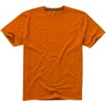 MPG115079 camiseta de manga corta para hombre naranja punto de jersey sencillo 100 algodon bci 160 g 2