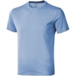MPG115081 camiseta de manga corta para hombre azul punto de jersey sencillo 100 algodon bci 160 gm2 1