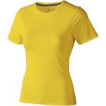 MPG115096 camiseta de manga corta para mujer amarillo punto de jersey sencillo 100 algodon bci 160 g 1