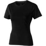 MPG115115 camiseta de manga corta para mujer negro punto de jersey sencillo 100 algodon bci 160 gm2 1