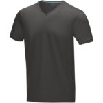 MPG115121 camiseta organica de manga corta para hombre gris punto de jersey sencillo 95 algodon orga 1