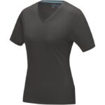 MPG115129 camiseta organica de manga corta para mujer gris punto de jersey sencillo 95 algodon organ 1