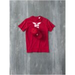 MPG115161 camiseta de manga corta para hombre rojo punto de jersey sencillo 100 algodon bci 150 gm2 5