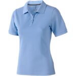 MPG115225 polo de manga corta para mujer azul punto pique 100 algodon 200 gm2 1