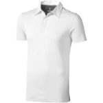 MPG115238 polo de manga corta elastico para hombre blanco doble punto pique 5 elastano 95 algodon bc 1