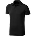 MPG115240 polo de manga corta elastico para hombre gris doble punto pique 5 elastano 95 algodon bci 1