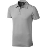 MPG115241 polo de manga corta elastico para hombre gris doble punto pique 5 elastano 95 algodon bci 1