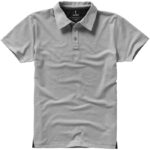 MPG115241 polo de manga corta elastico para hombre gris doble punto pique 5 elastano 95 algodon bci 2