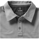 MPG115241 polo de manga corta elastico para hombre gris doble punto pique 5 elastano 95 algodon bci 6