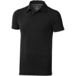 MPG115242 polo de manga corta elastico para hombre negro doble punto pique 5 elastano 95 algodon bci 1