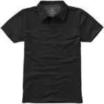 MPG115242 polo de manga corta elastico para hombre negro doble punto pique 5 elastano 95 algodon bci 2