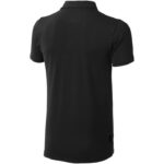 MPG115242 polo de manga corta elastico para hombre negro doble punto pique 5 elastano 95 algodon bci 3