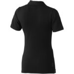 MPG115247 polo de manga corta elastico para mujer negro doble punto pique 5 elastano 95 algodon bci 3